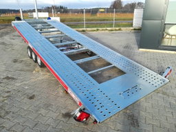 Remolque para transporte de coches Temared Carkeeper New 5820 – 3 ejes, plataforma basculante