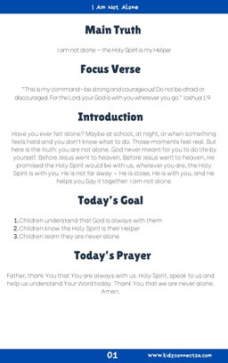 The Holy Spirit – My Helper  4 Weeks of Primary School Lessons for Children's Church