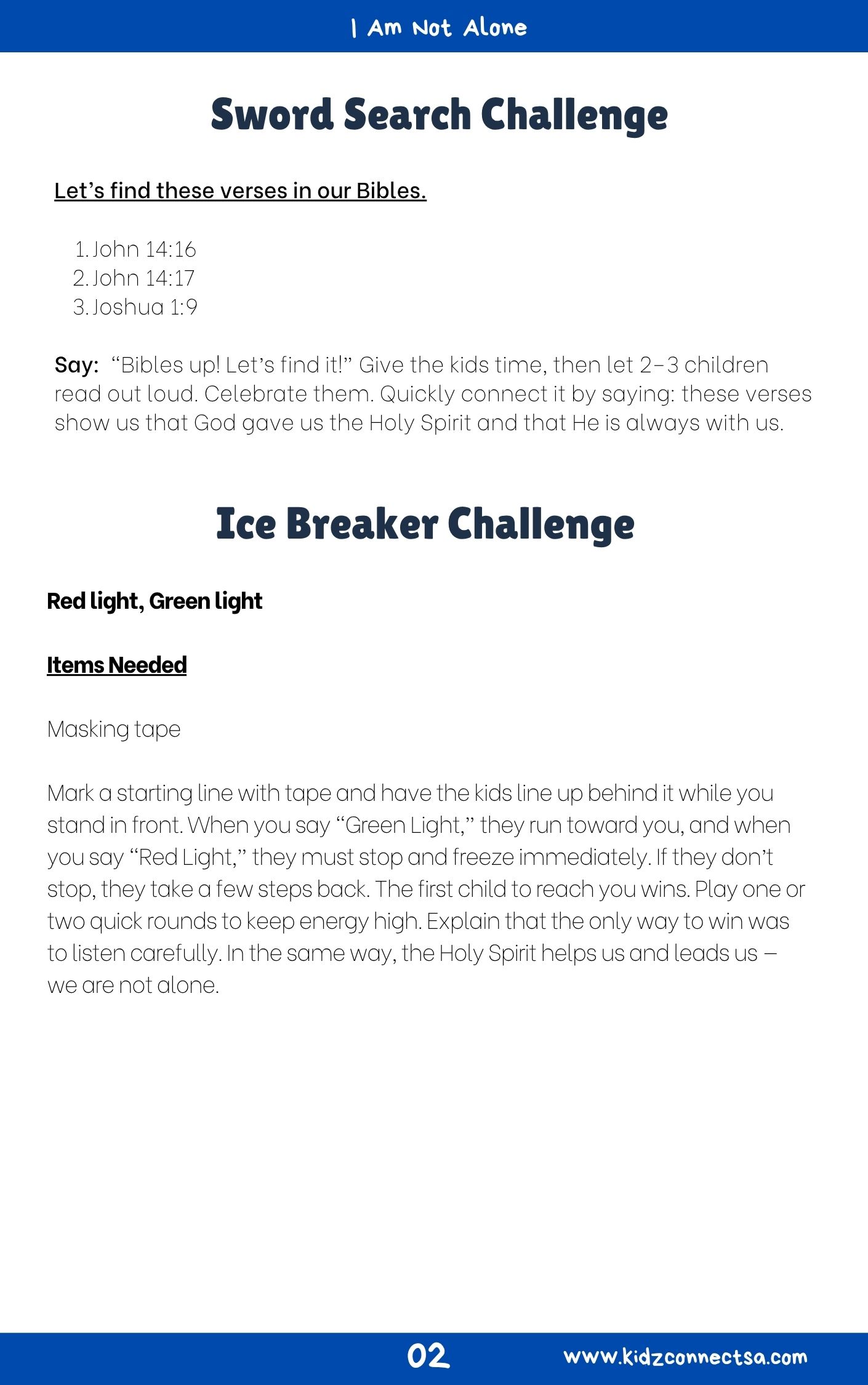 The Holy Spirit – My Helper  4 Weeks of Primary School Lessons for Children's Church_2