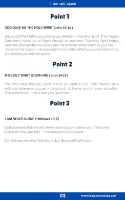 The Holy Spirit – My Helper  4 Weeks of Primary School Lessons for Children's Church