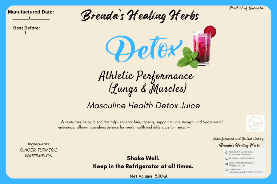 Masculine Health Detox Juice Shots