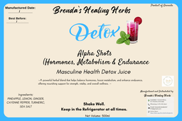 Masculine Health Detox Juice Shots 