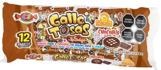 GALLETOSAS CHOCOLATE DELICIAS BSA C/12 PZS