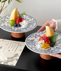 10400060 - VINTAGE BLUE FLORAL PLATE