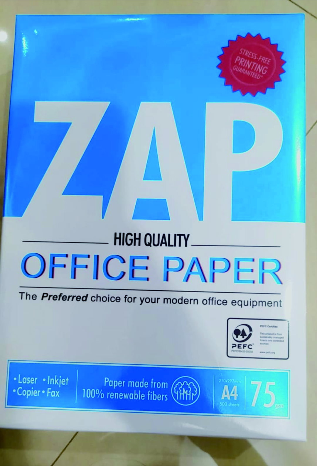 Kertas HVS Zap 75 Grm