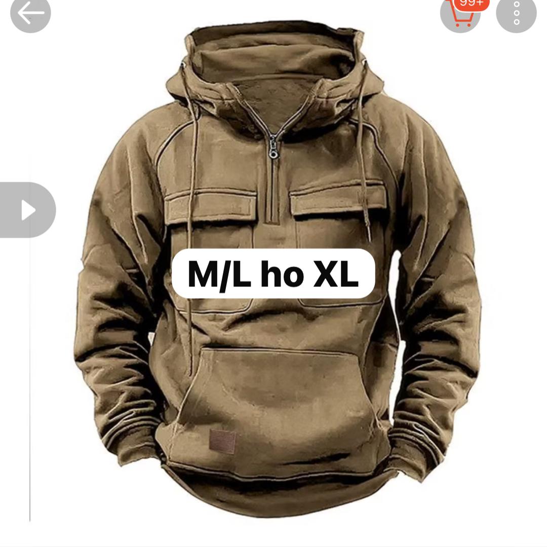 Jaket Pullover Pocket Ziper Hoodie  