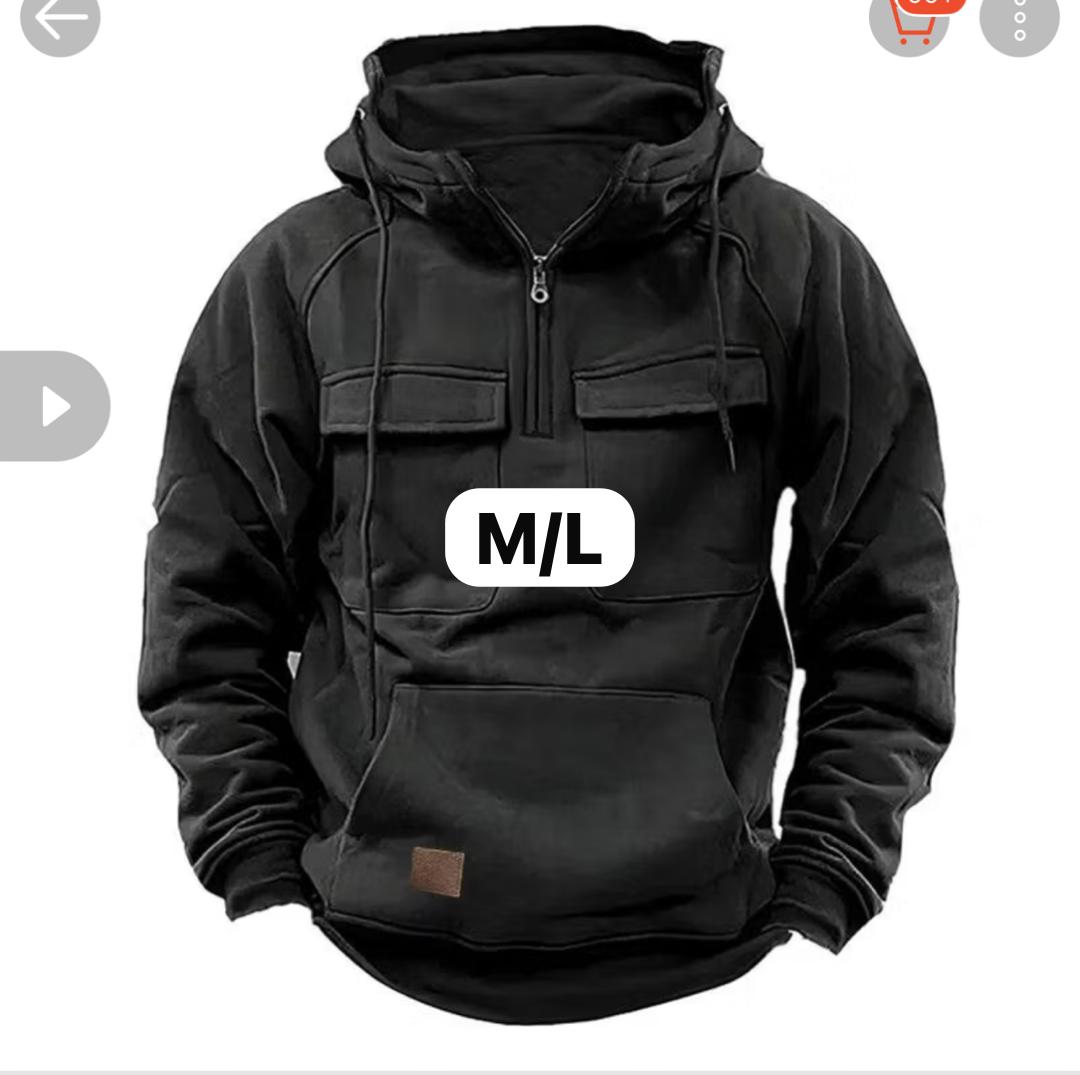 Jaket Pullover Pocket Ziper Hoodie  _3