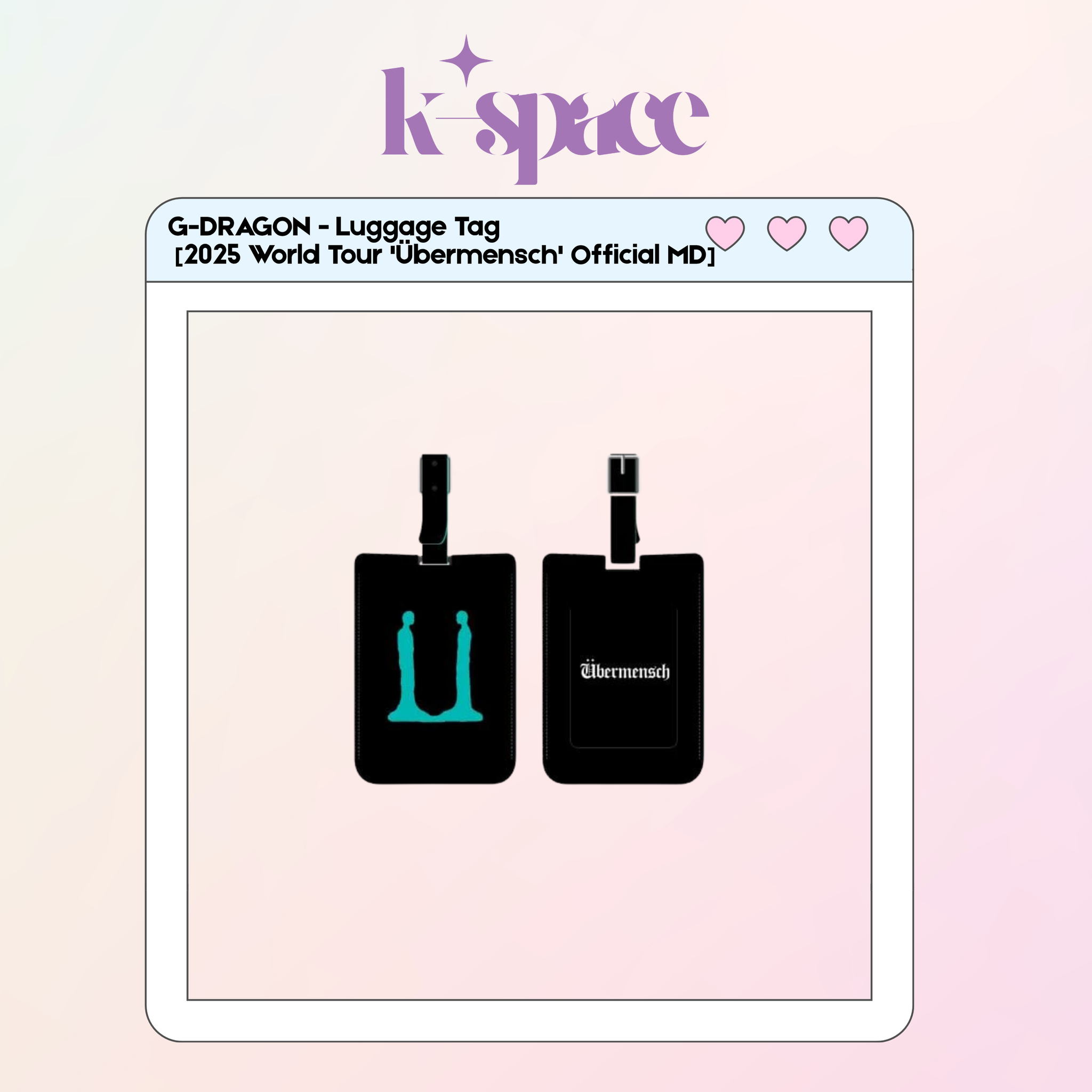 G-DRAGON - Luggage Tag [2025 World Tour 'Übermensch' Official MD]_0