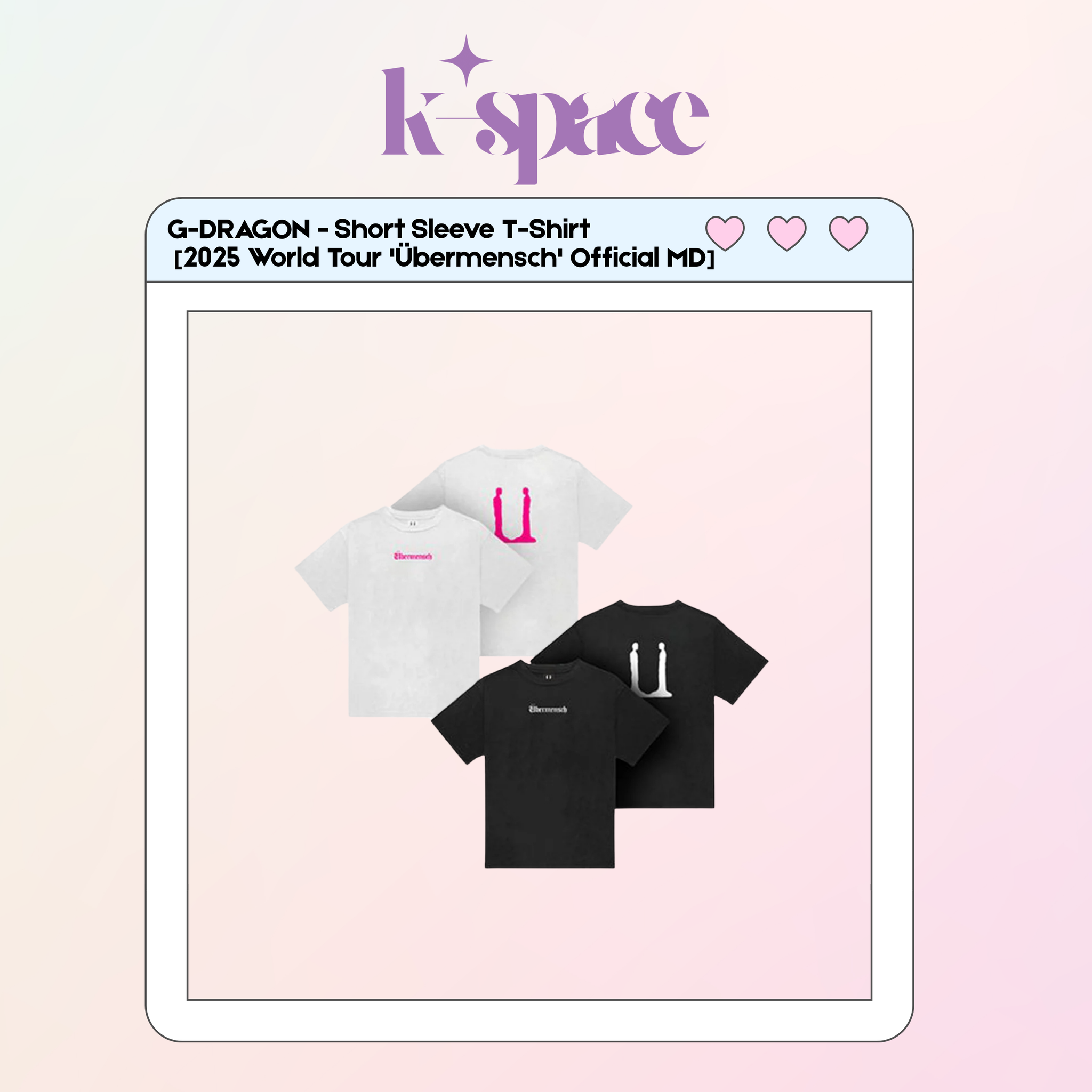 G-DRAGON - Short Sleeve T-Shirt  [2025 World Tour 'Übermensch' Official MD]_0