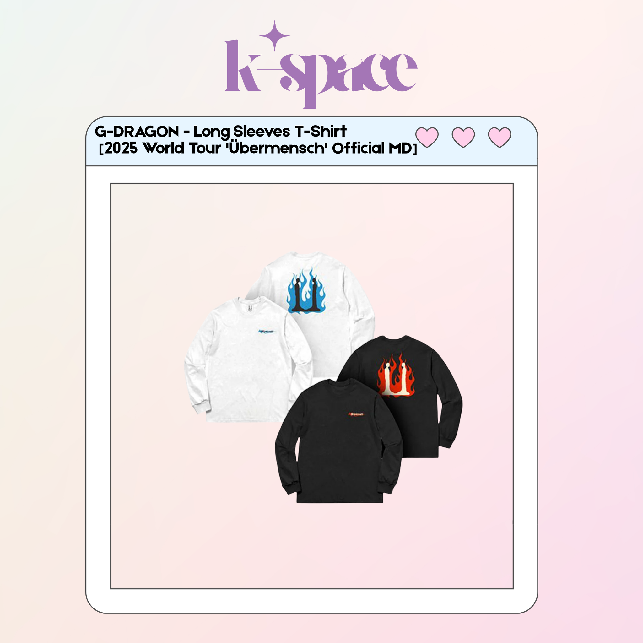 G-DRAGON - Long Sleeves T-Shirt  [2025 World Tour 'Übermensch' Official MD]_0