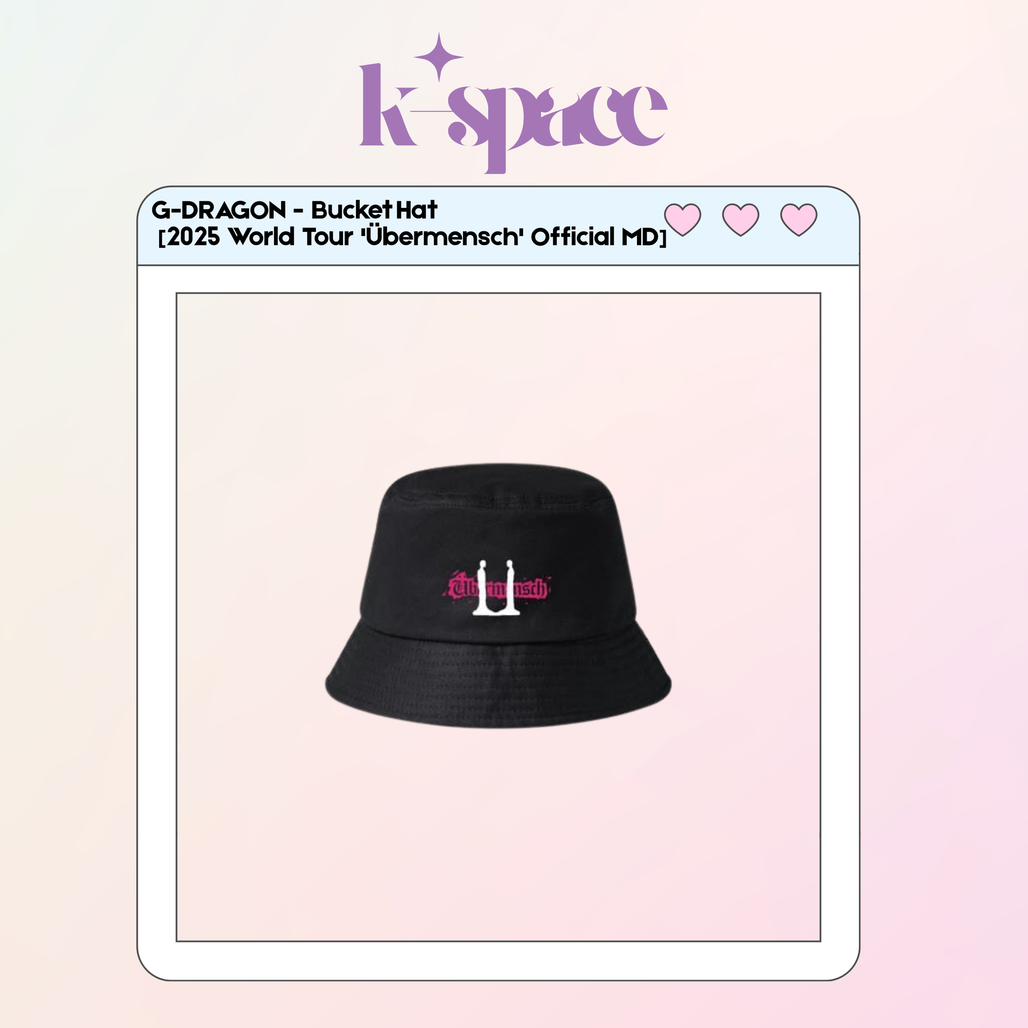 G-DRAGON - Bucket Hat  [2025 World Tour 'Übermensch' Official MD]_0