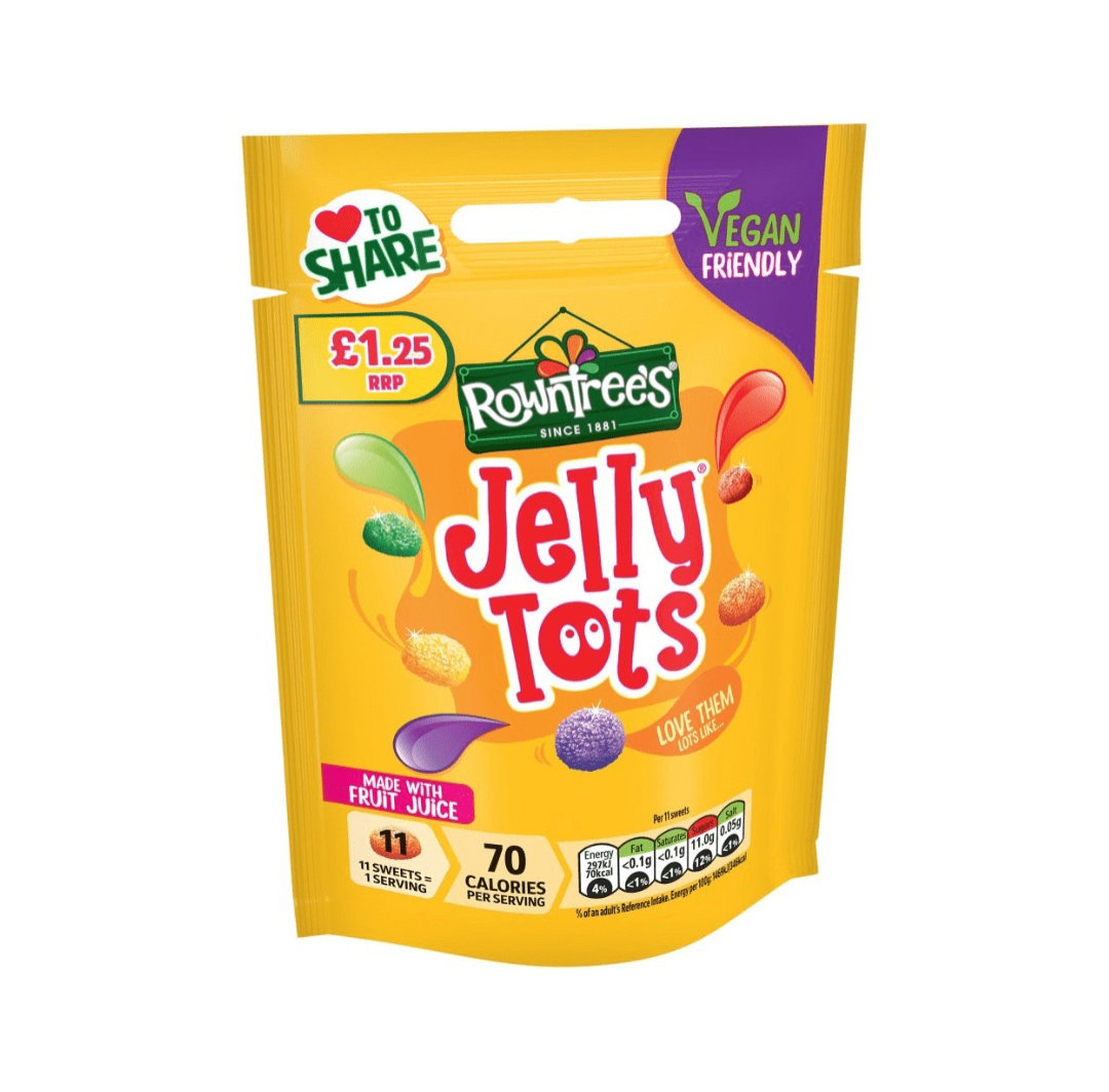 Rowntrees vegan friendly jelly tots 120g