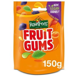 Rowntrees vegan friendly fruit gums 120g