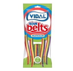 Vidal multicolour sour belts 90g
