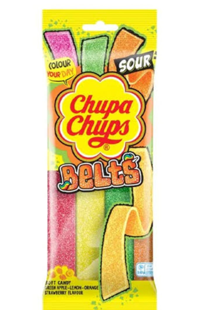 Chupa chups assorted sour belts 90g_0