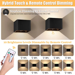 Modern Wireless Rechargeable Wall Light (2 Units)