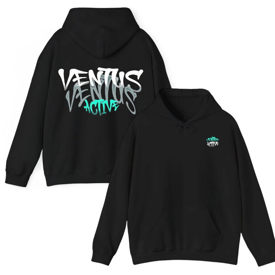 Overdrive Black Hoodie - Ventus_0