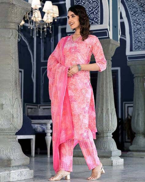 Women's Printed Kurtas Set_5