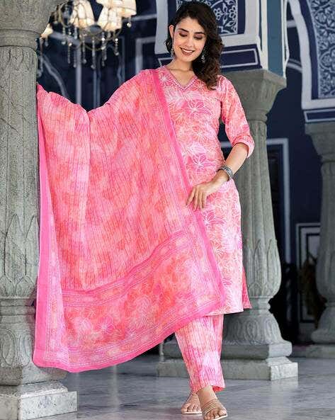 Women's Printed Kurtas Set_4