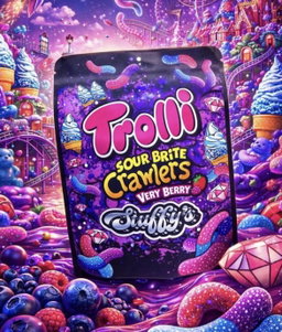 TROLLI SOUR BRITE CRAWLERS VERY BERRY 