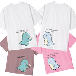 “Little Moments of Dino Duo” Couple Tee - Ventus