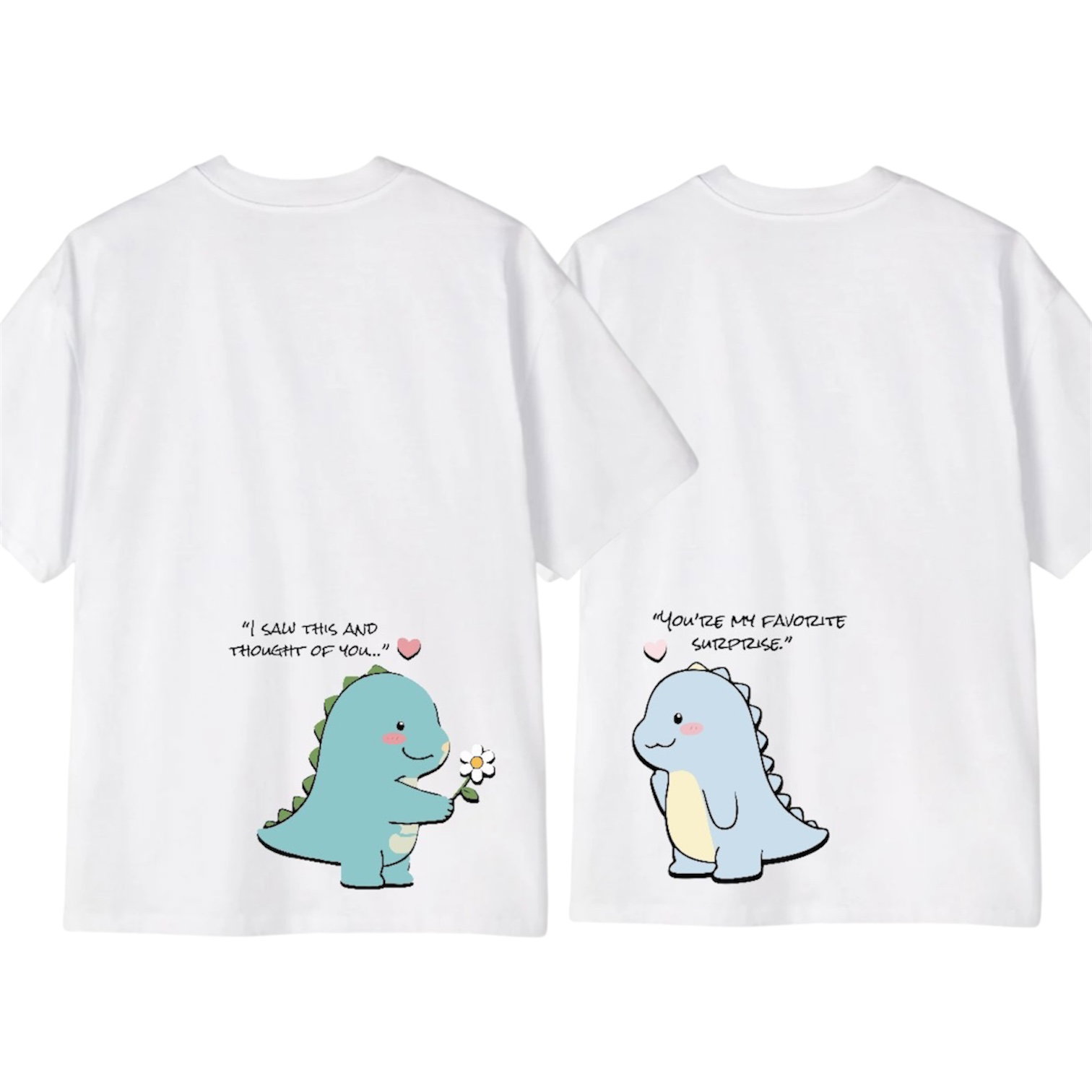 “Little Moments of Dino Duo” Couple Tee - Ventus_4
