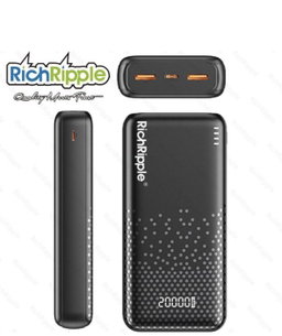 20000mAh Small Size 2FA Fast charging 2 in 2 power Bank 
