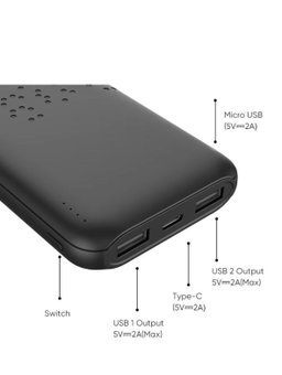 20000mAh Small Size 2FA Fast charging 2 in 2 power Bank 