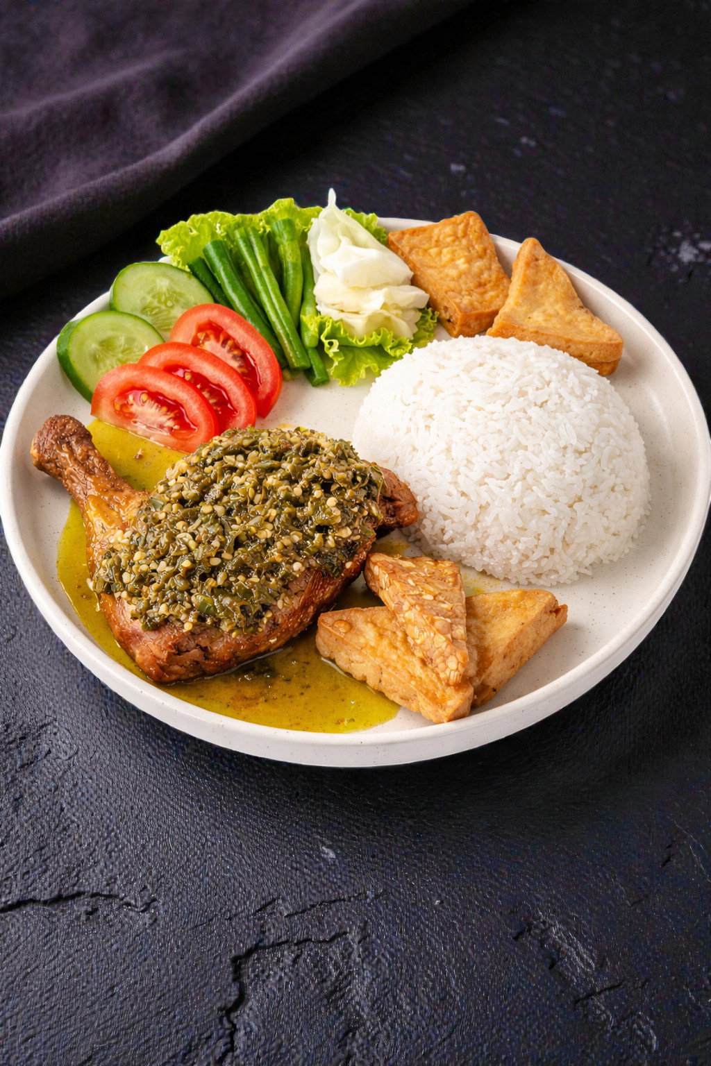 Ayam Penyet Sambal Hijau