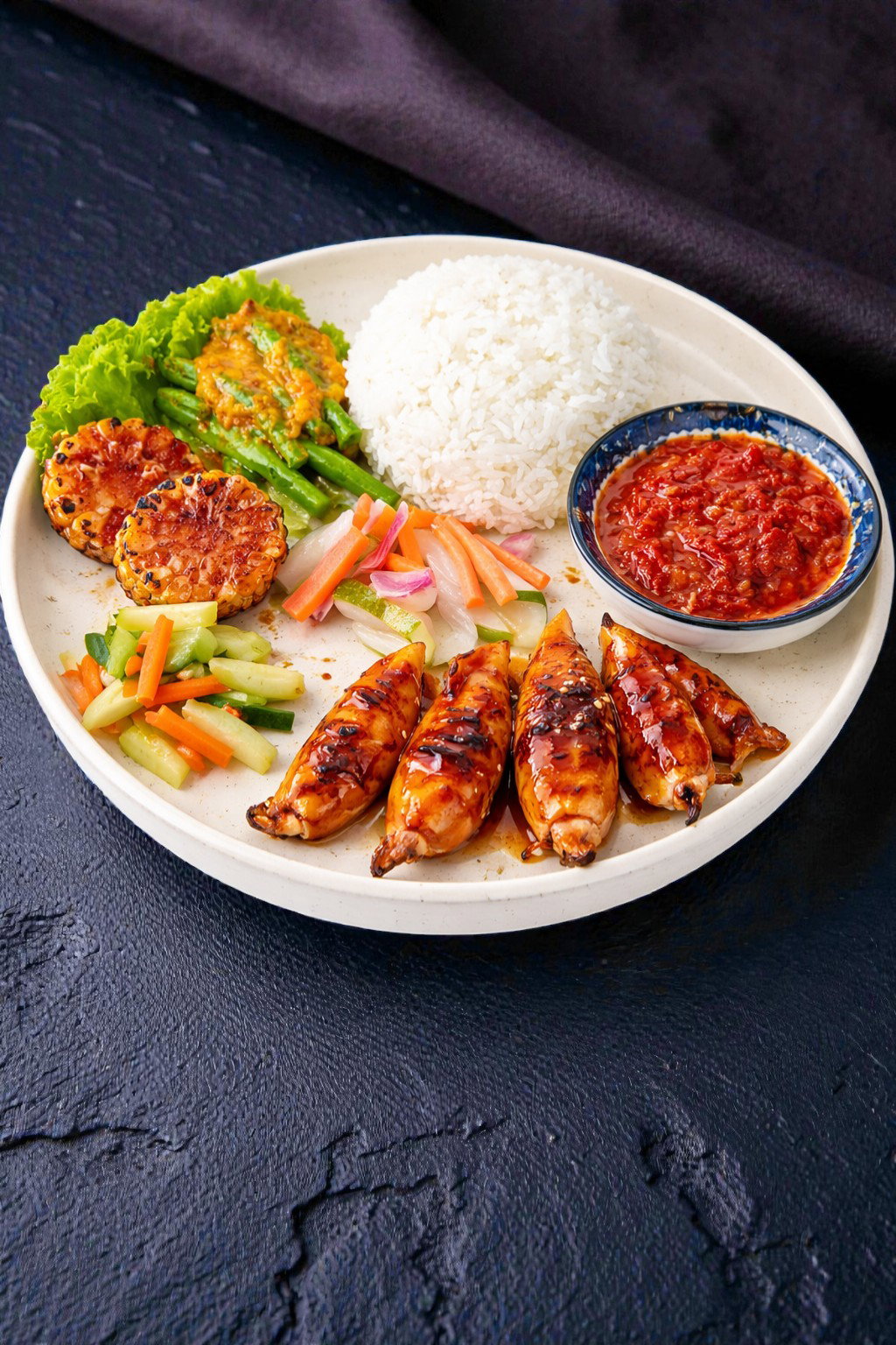 Sotong Bakar w/ Rice_0