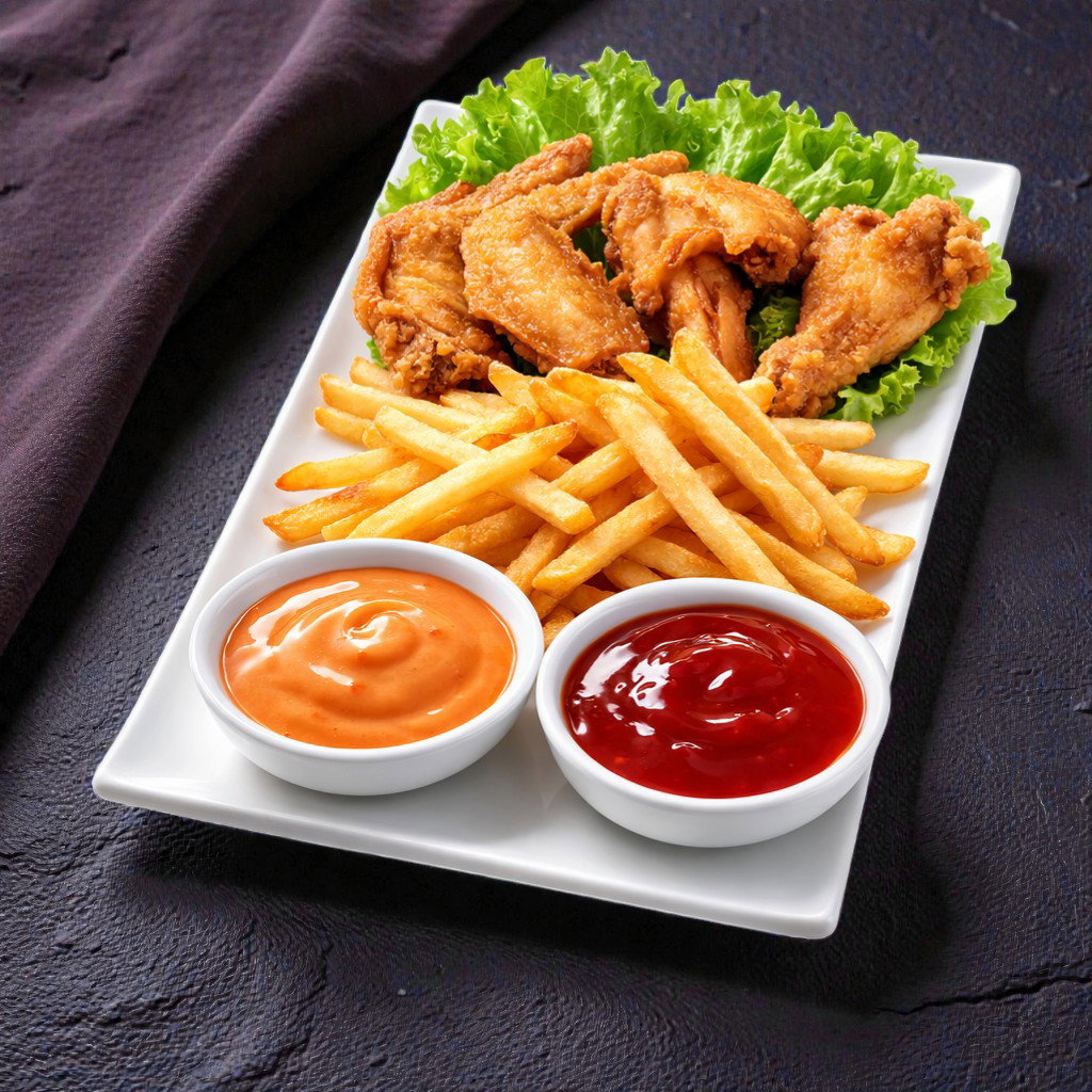 Chicken Wings w/ Fries