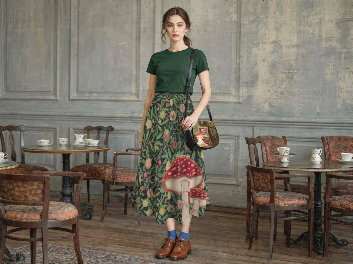 [Pre-Order] LITTLE MUSHROOMS × WM  (Long Skirt)_0