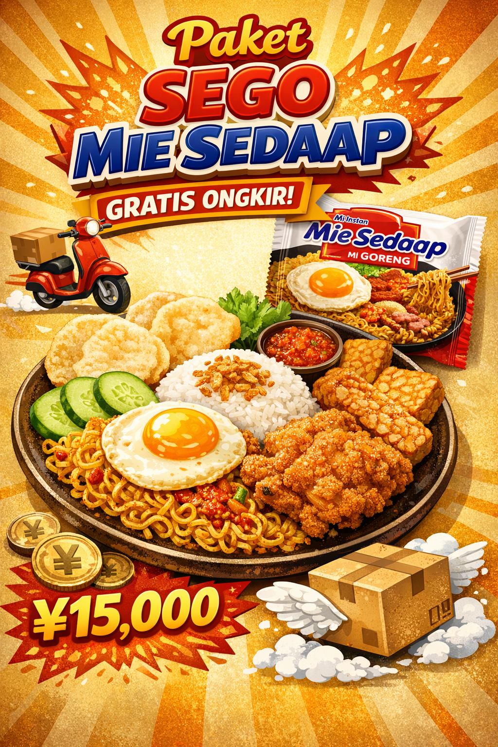 🎉Paket Sego Mie Sedaap Gratis Ongkir🎉_0