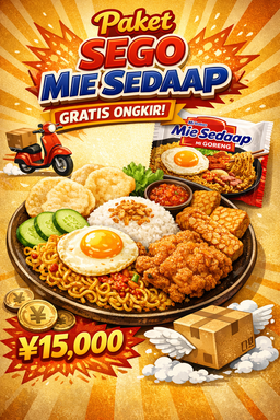 🎉Paket Sego Mie Sedaap Gratis Ongkir🎉