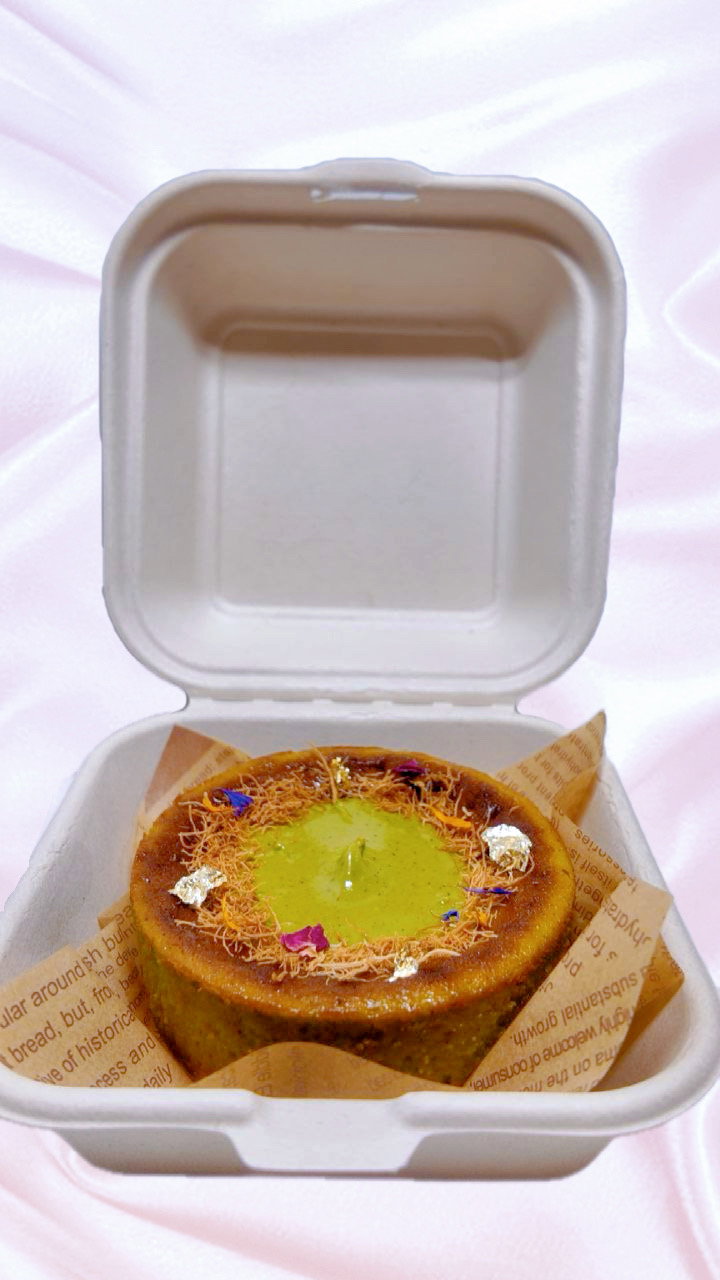 Pistachio Burnt Basque Cheesecake 4 inch _1