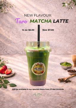 Taro Matcha Latte