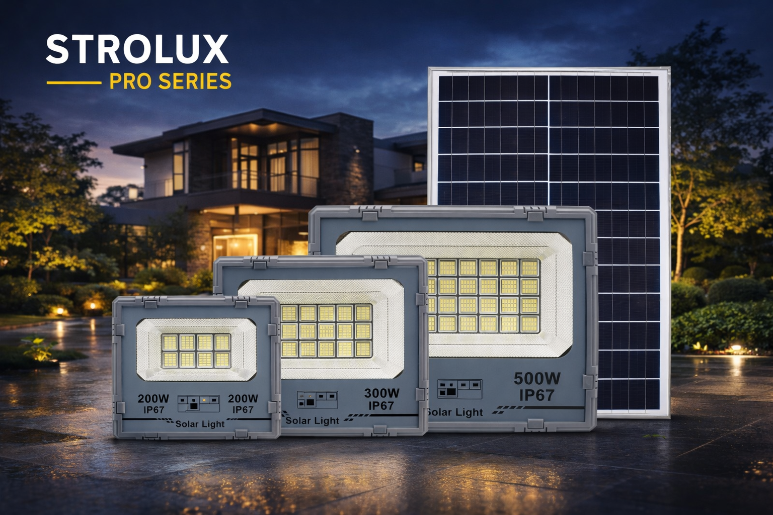Strolux Pro Series Solar Floodlight_0