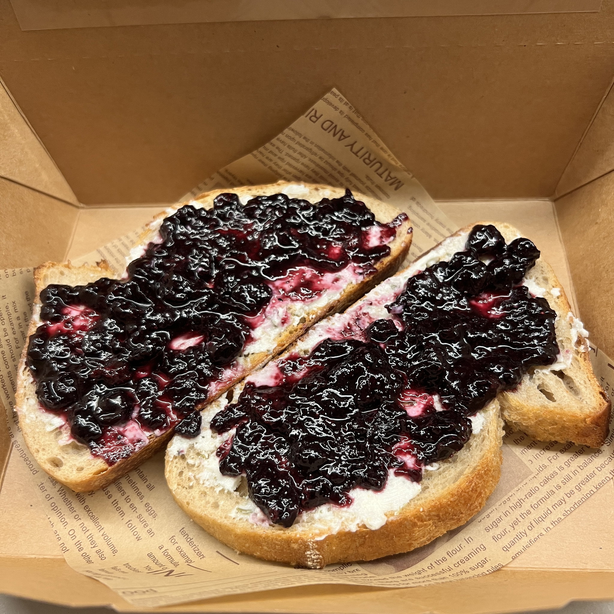 Blueberry Cream Cheese Sourdough Toast_0