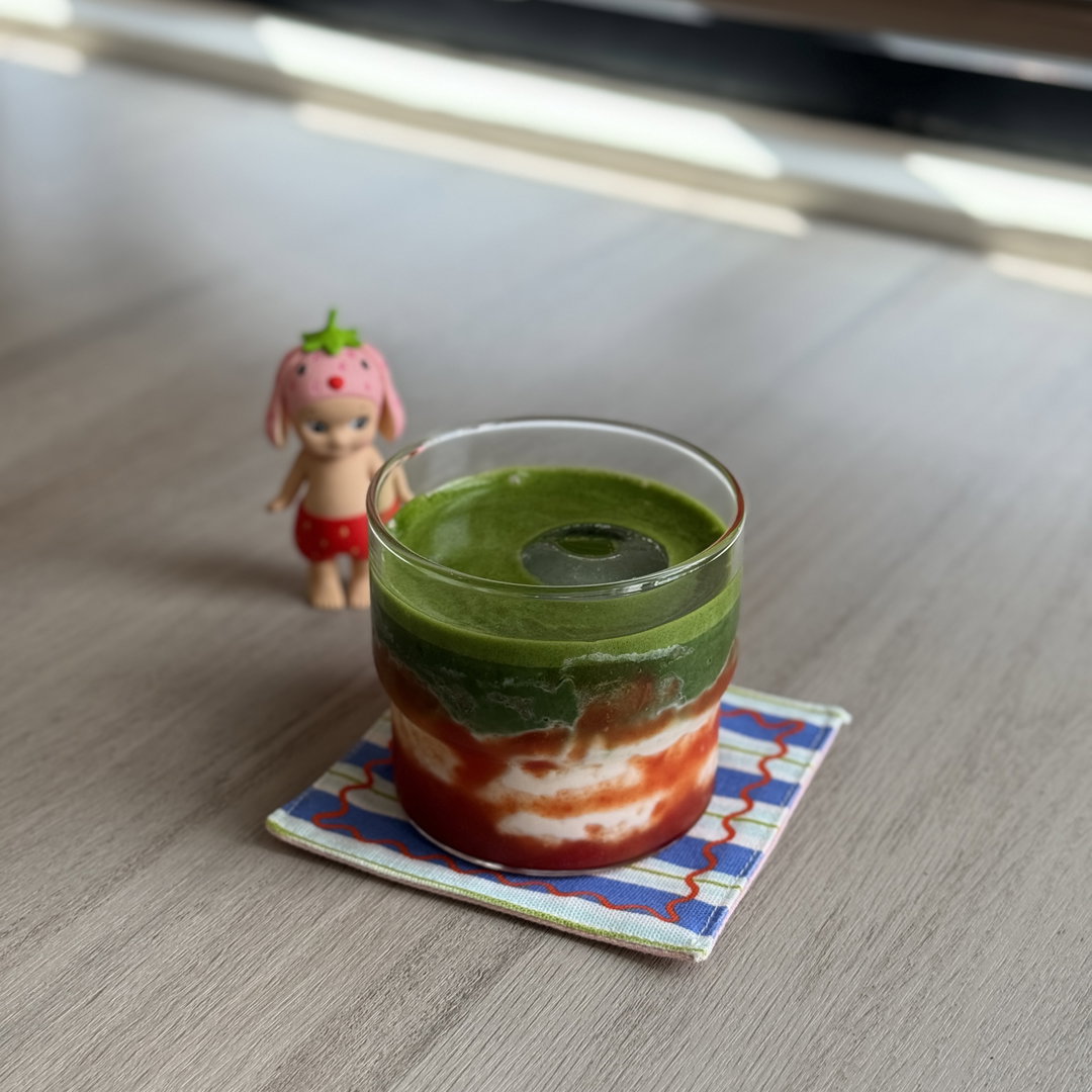 Iced Pink Guava Matcha