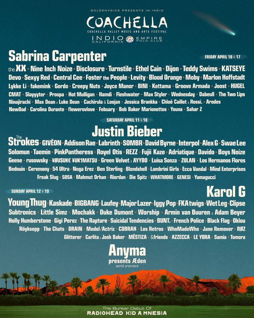 Coachella music festival VIP tickets 