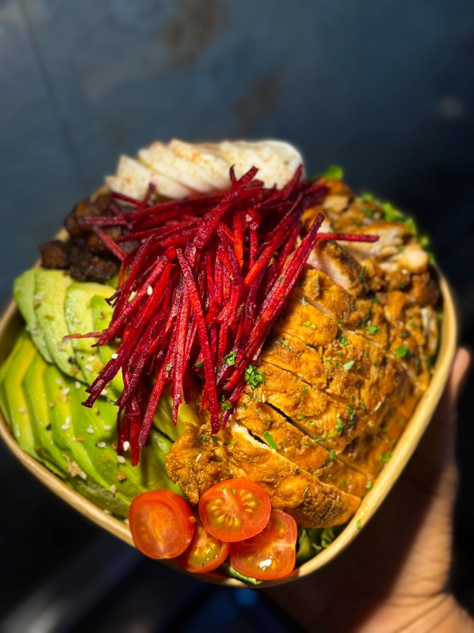 chicken salad with avocado and beet root(Tuesday- Friday)_0