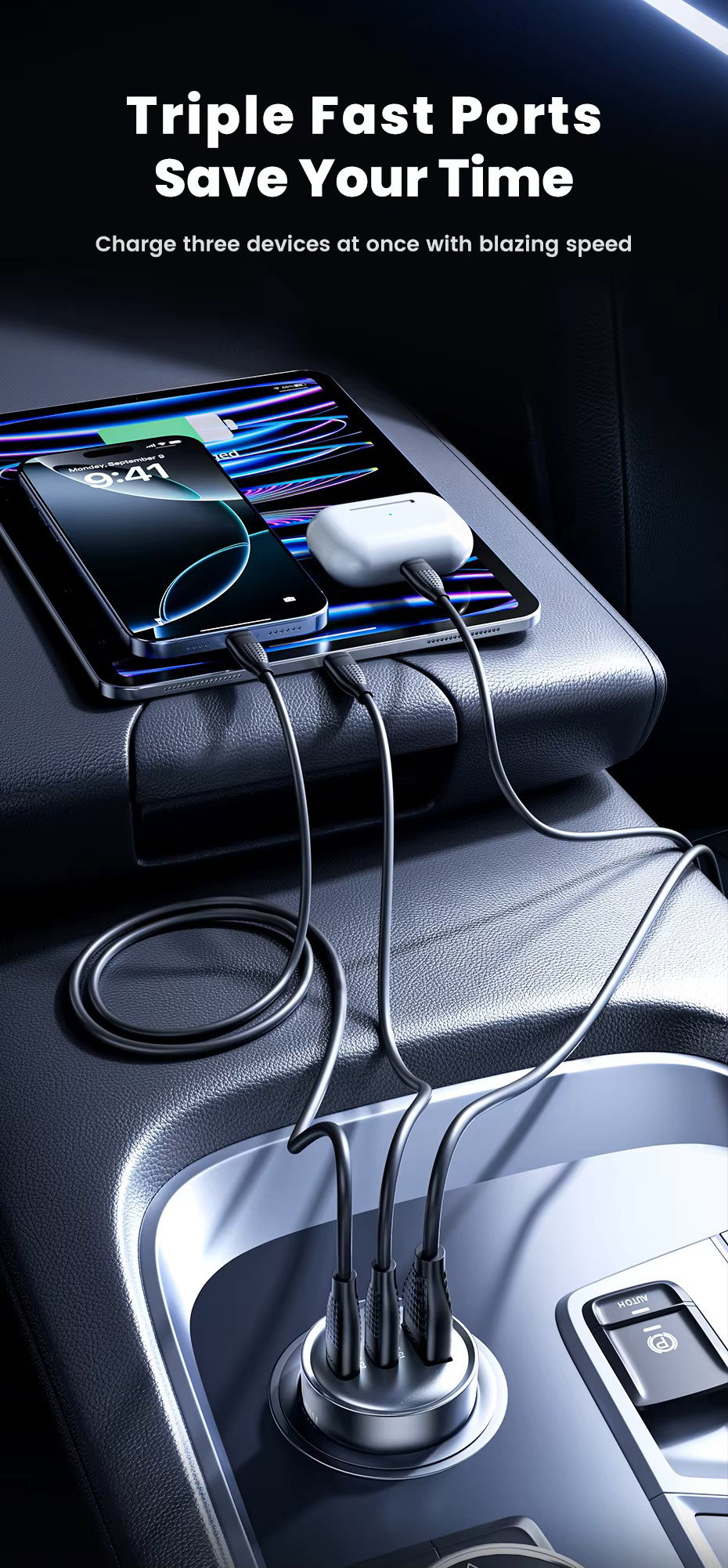 Toocki All-in-One 65W Car Quick Charger_3
