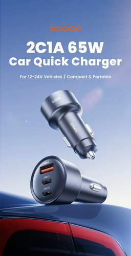 Toocki All-in-One 65W Car Quick Charger
