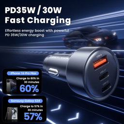Toocki All-in-One 65W Car Quick Charger