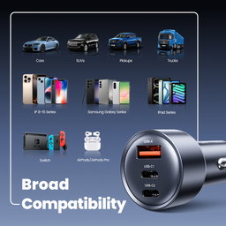 Toocki All-in-One 65W Car Quick Charger