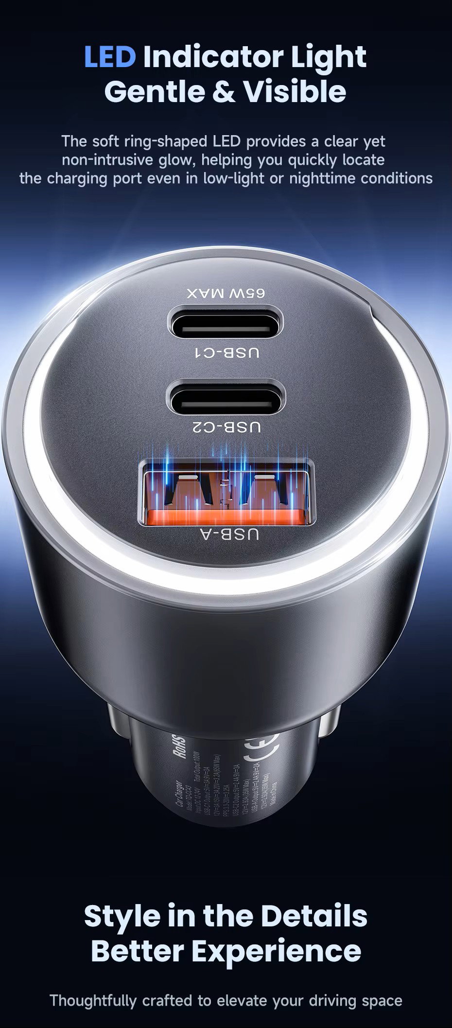 Toocki New Arrival PD 100W 2Type c +1 USB port portable_7