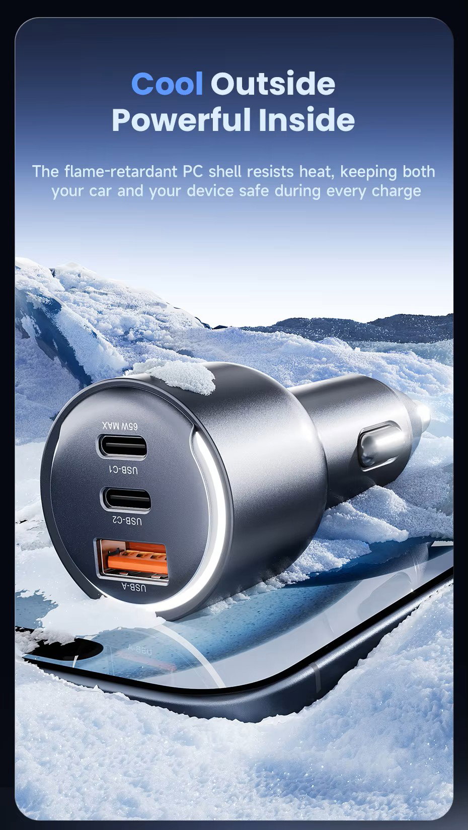 Toocki New Arrival PD 100W 2Type c +1 USB port portable_13