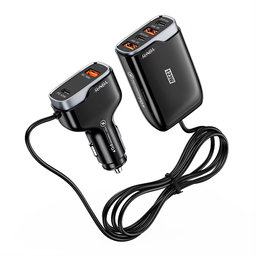 Multi Port Car Charger 123W
