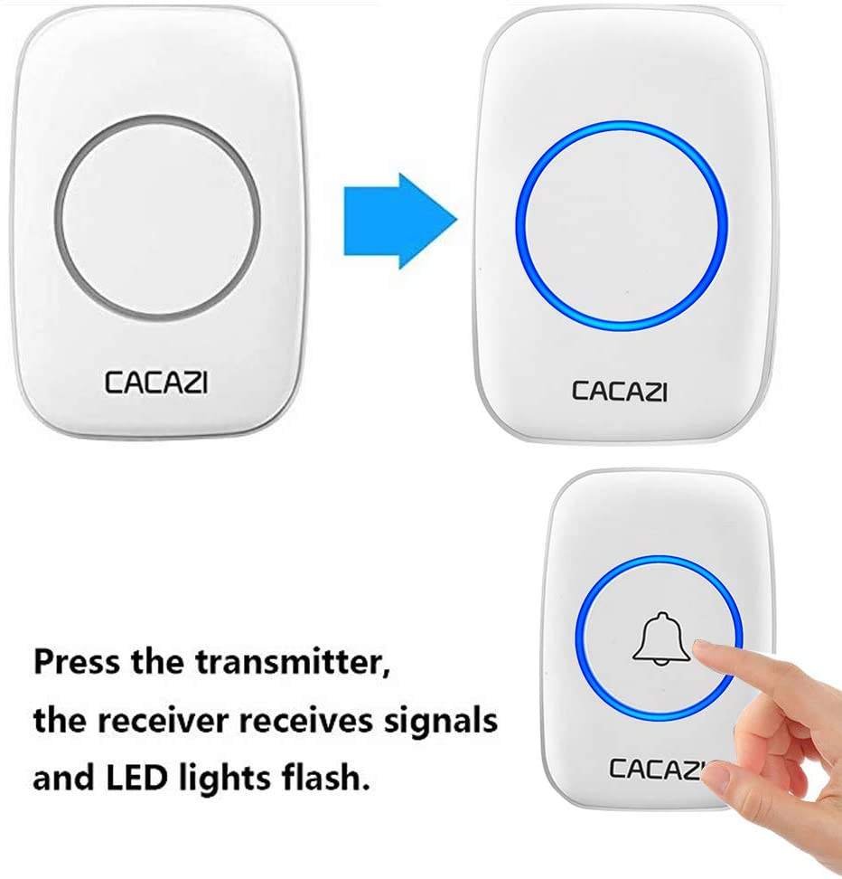 CACAZI Door Bell 300m White_2