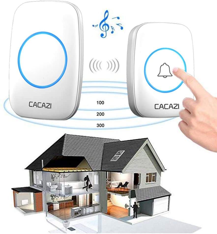 CACAZI Door Bell 300m White_1